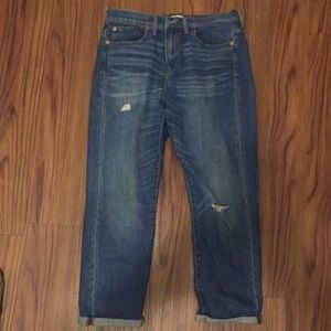 Madewell medium-wash girlfriend jeans